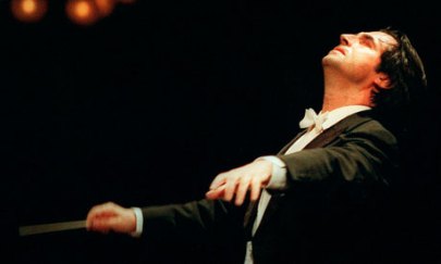 Riccardo Muti, musician director of the "La Scala" theatre in Milan, conducts during a concert